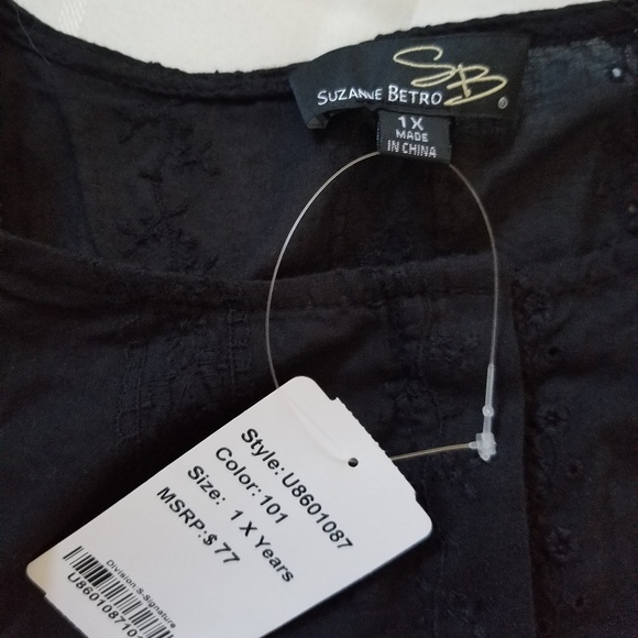 Suzanne Betro Blouse size 1x - Picture 2 of 4